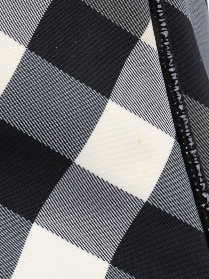 Burberry Black and White Check Tote.