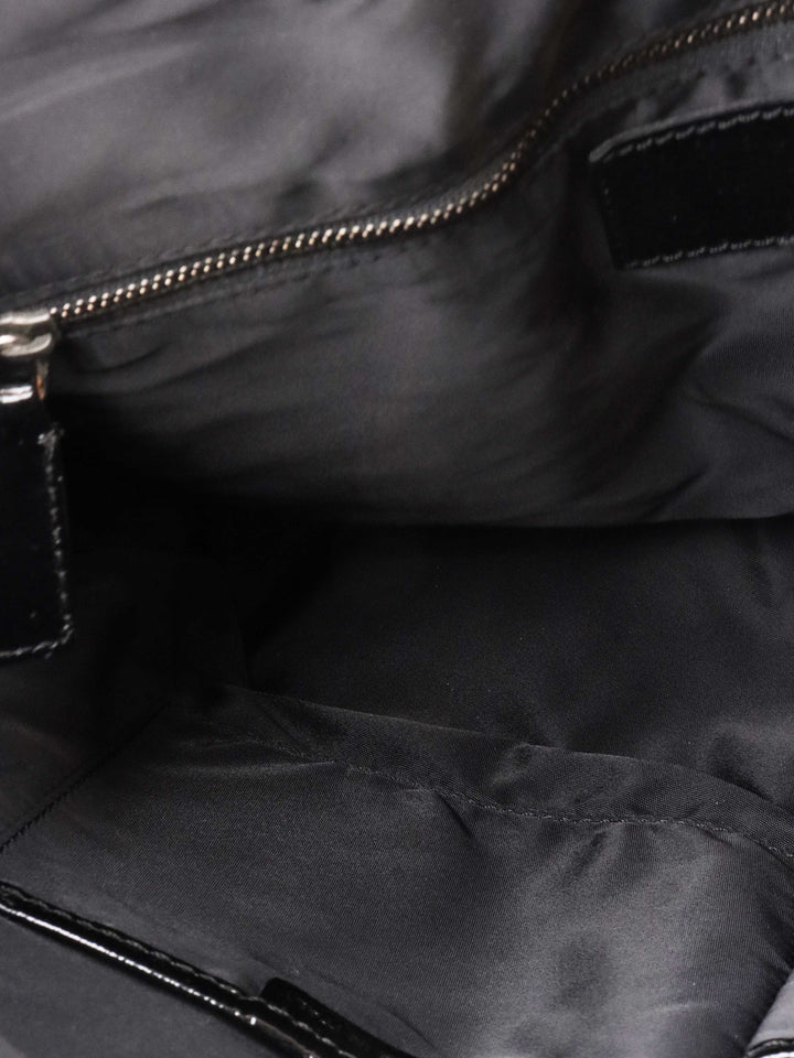 Burberry Black and White Check Tote.