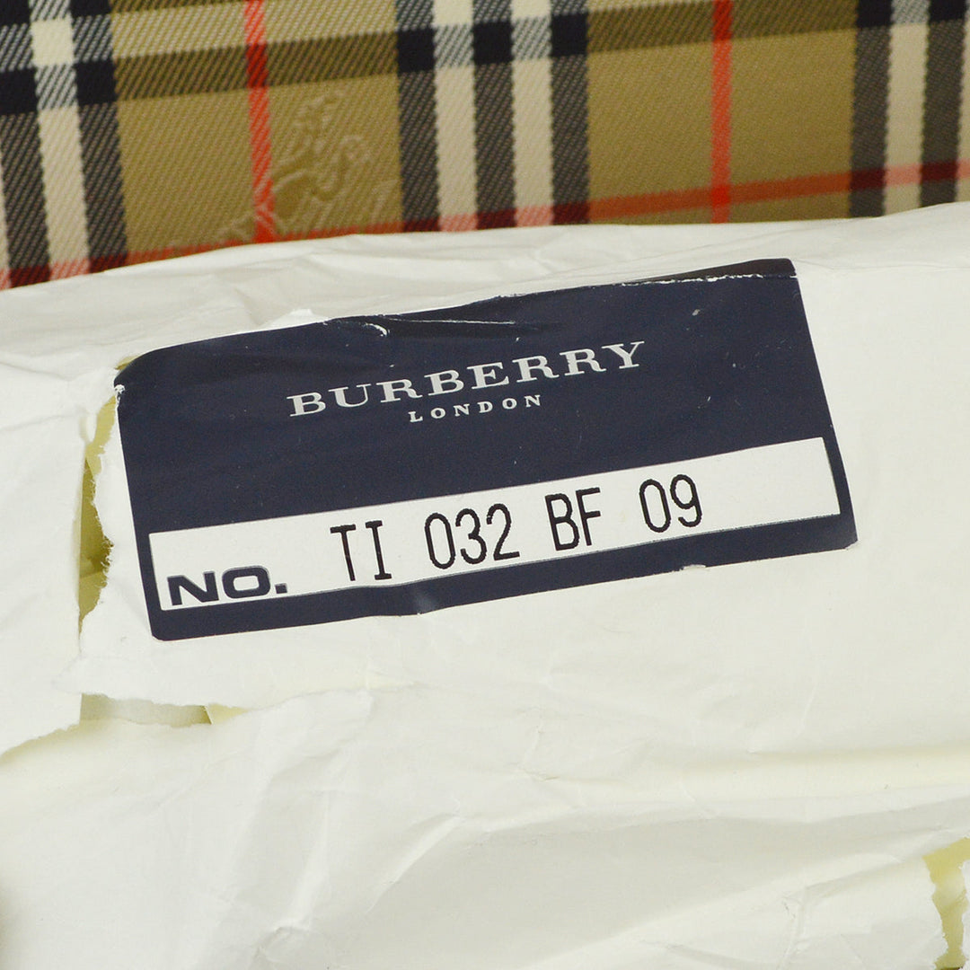 BURBERRY Beige House Check Tote Handbag KK30585