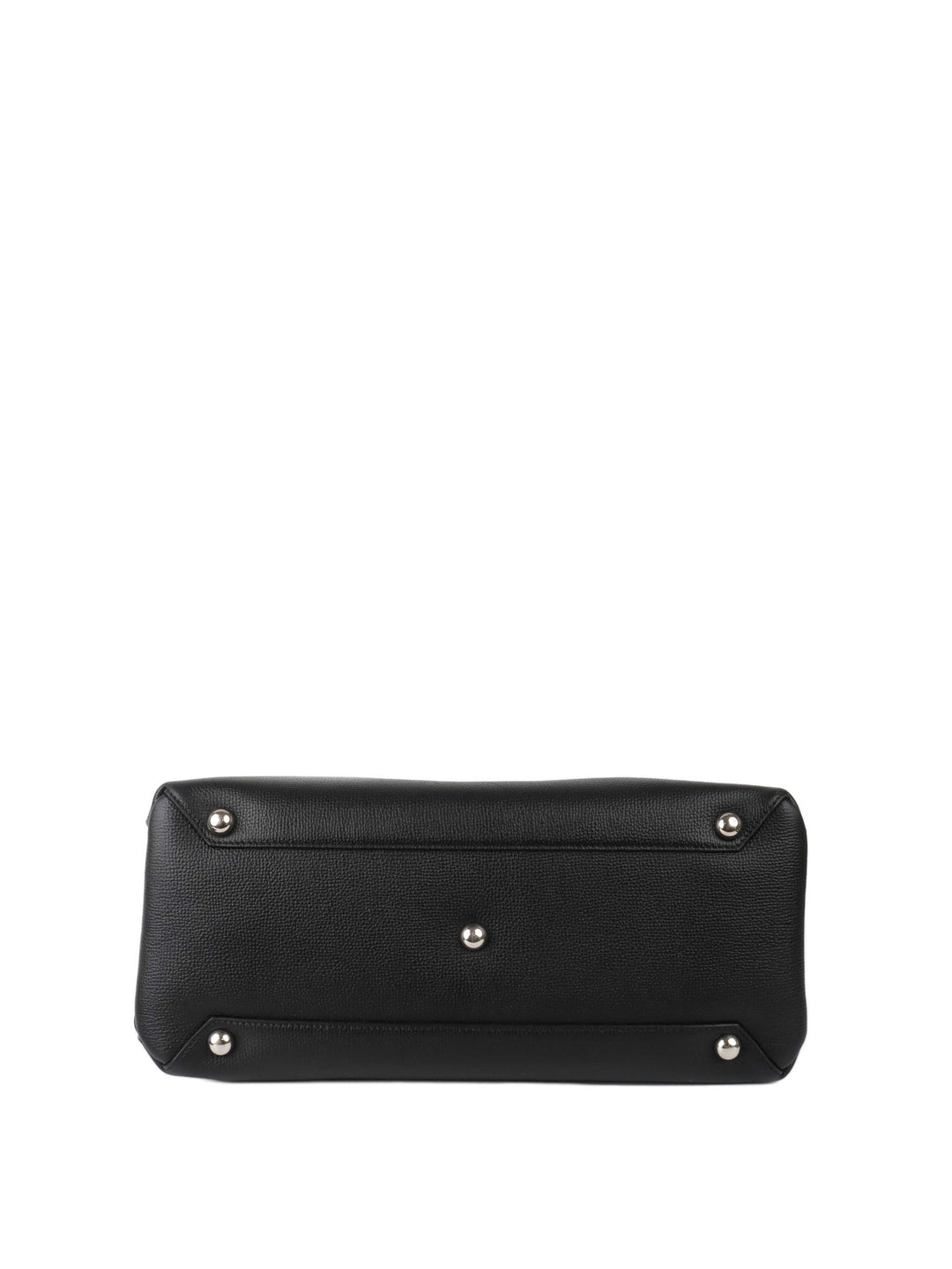 Burberry Black and Green Leather Tote.