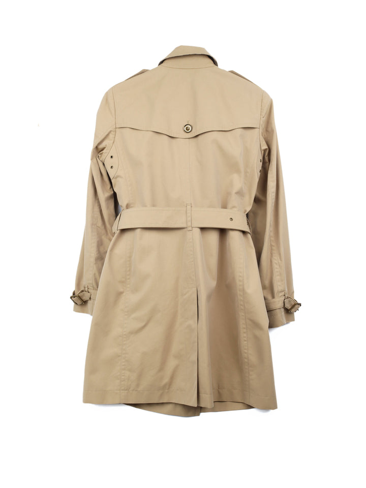 Burberry Beige Cotton Trench Coat US 8