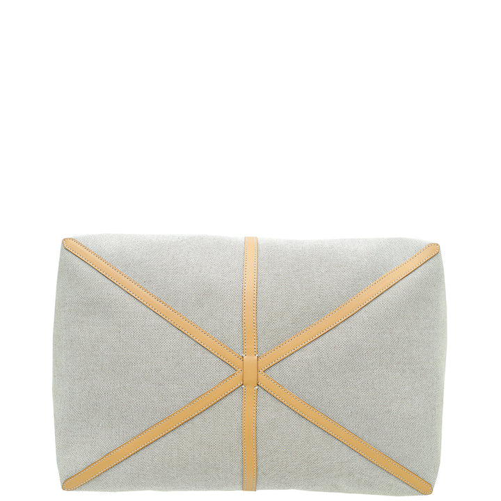 Burberry Bicolor Logo XL Beach Tote  Bag