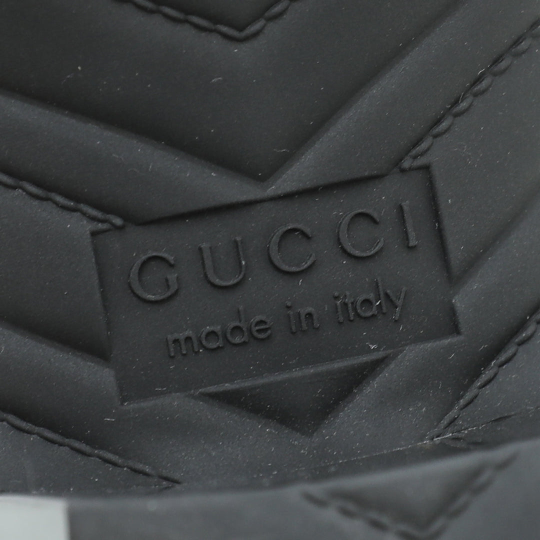 Gucci Black Logo Rubber Slide Sandal 34
