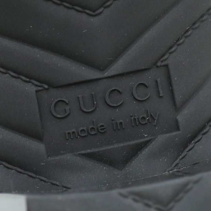 Gucci Black Logo Rubber Slide Sandal 34