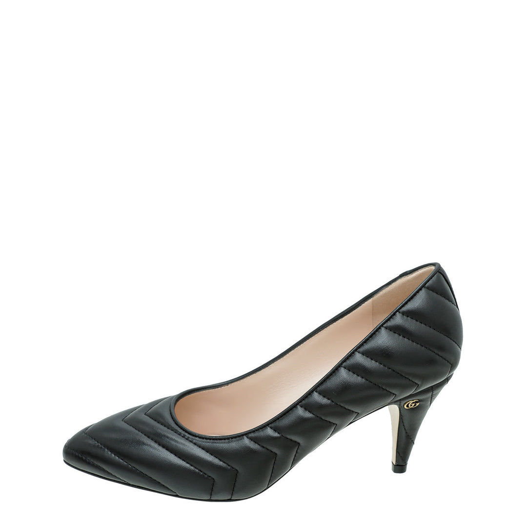 Gucci Black GG Matelasse Pump 38.5