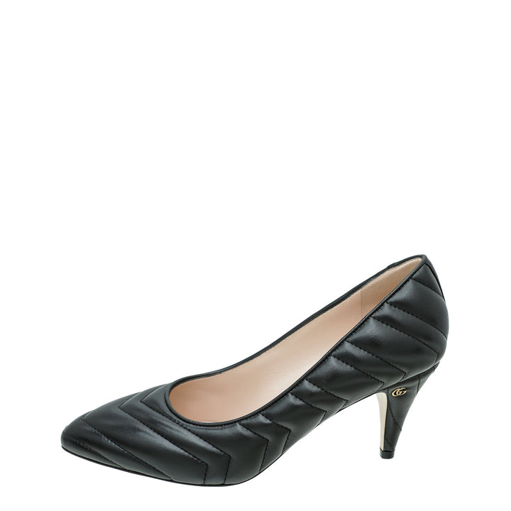 Gucci Black GG Matelasse Pump 38.5