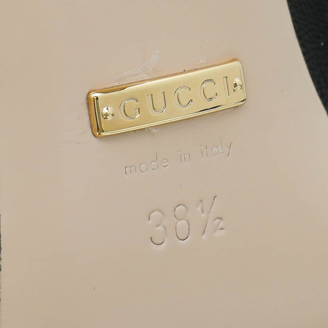 Gucci Black GG Matelasse Pump 38.5
