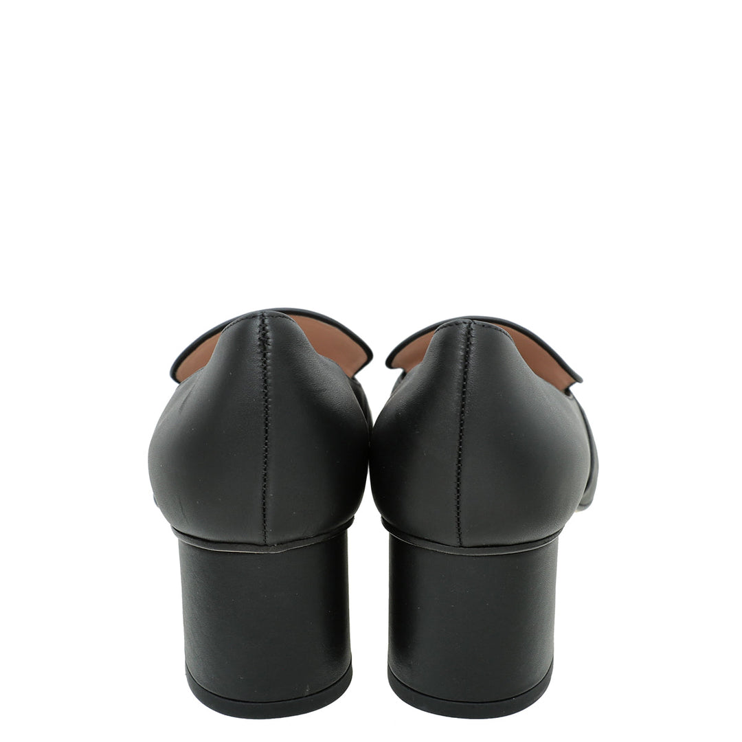 Gucci Black Horsebit Loafers Pump 39
