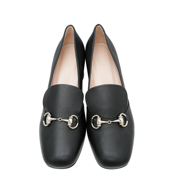 Gucci Black Horsebit Loafers Pump 39