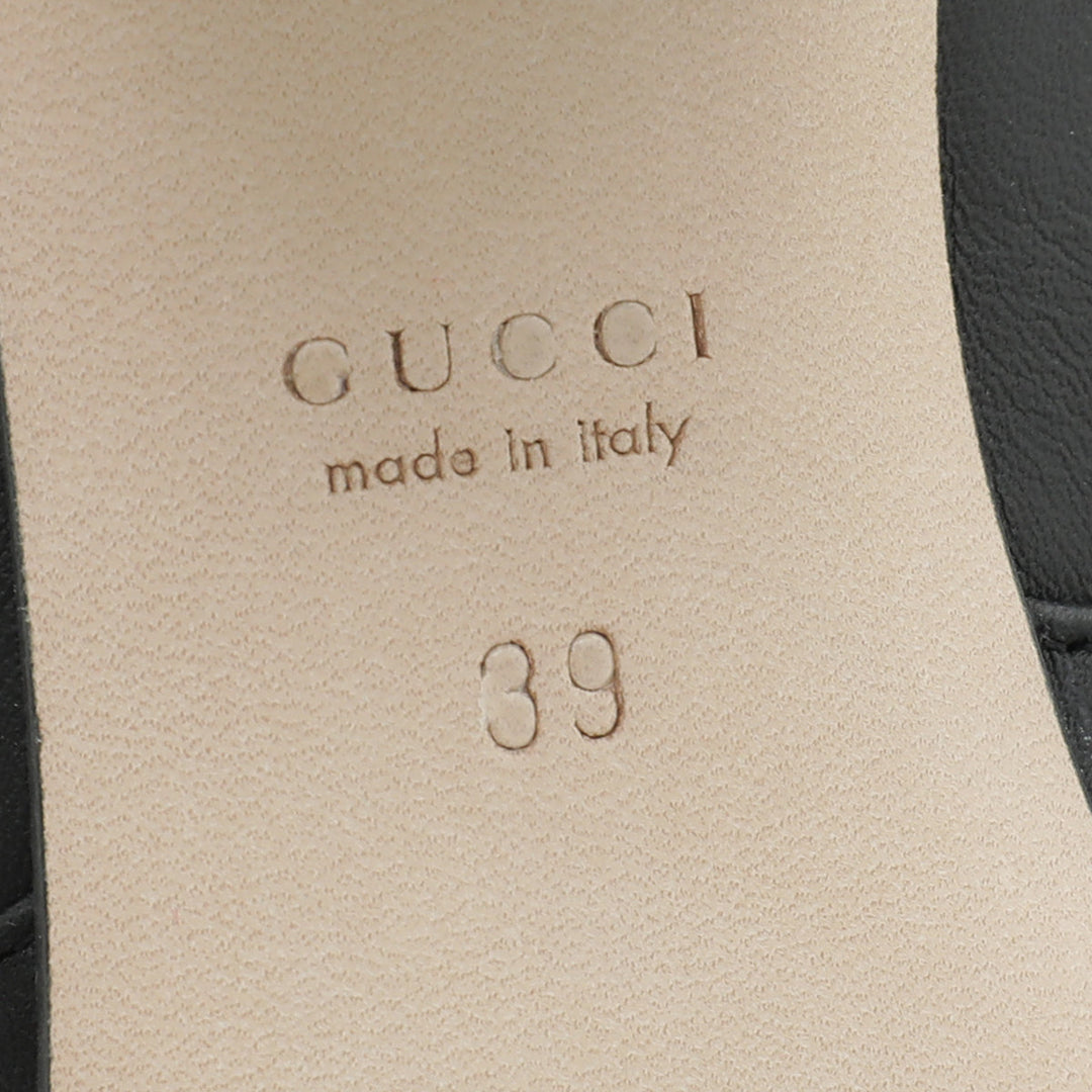 Gucci Black Horsebit Loafers Pump 39