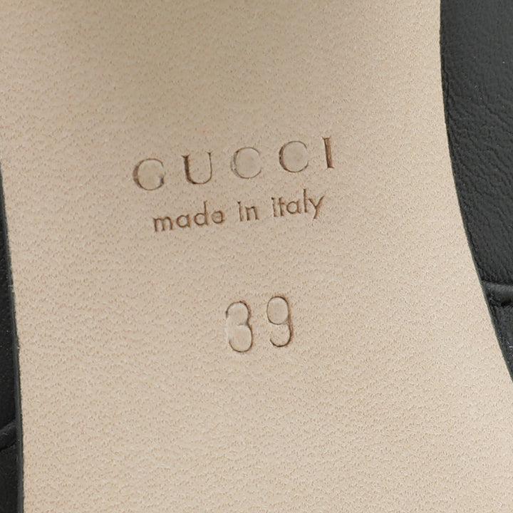 Gucci Black Horsebit Loafers Pump 39