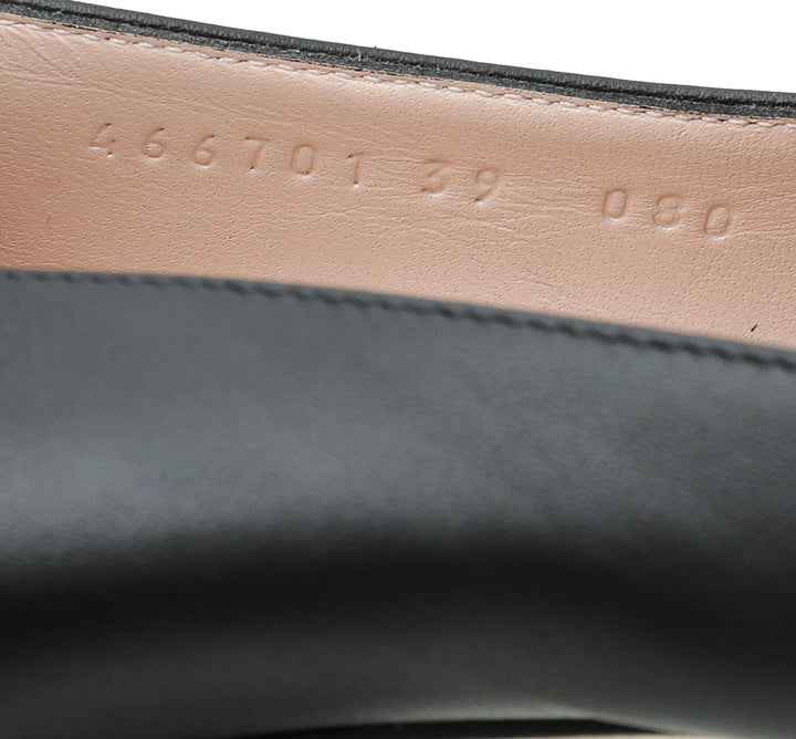 Gucci Black Horsebit Loafers Pump 39