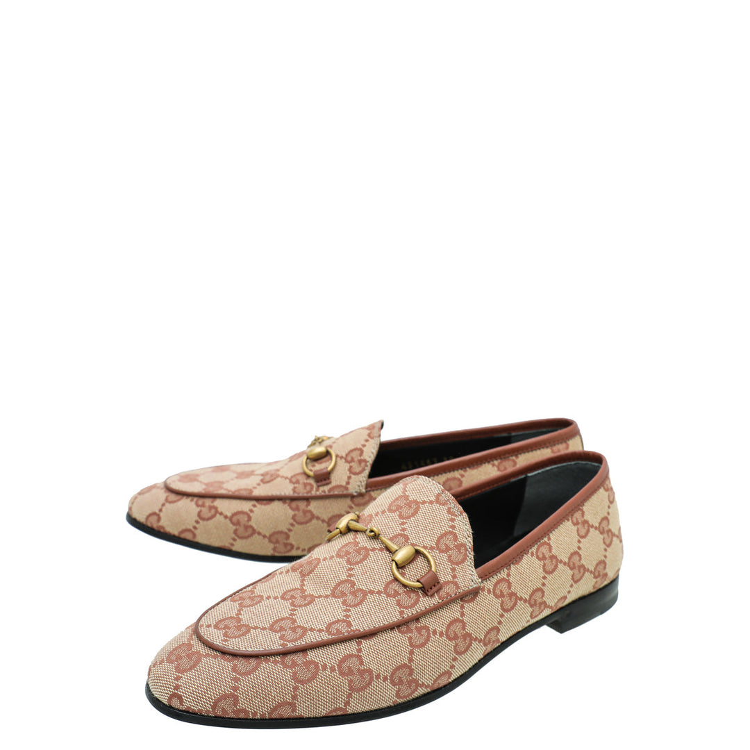 Gucci Bicolor GG Jordaan Loafer 38