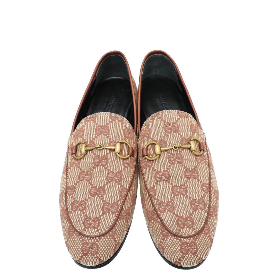 Gucci Bicolor GG Jordaan Loafer 38