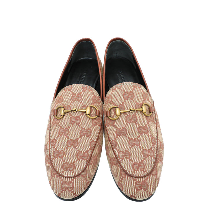 Gucci Bicolor GG Jordaan Loafer 38