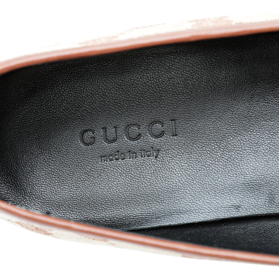 Gucci Bicolor GG Jordaan Loafer 38