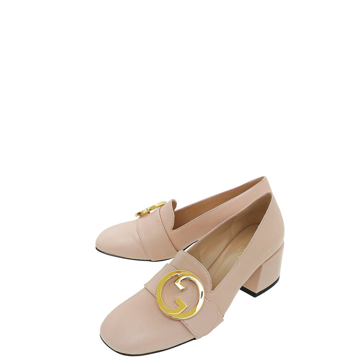Gucci Pink Blondie Mid-Heel Pump 36.5