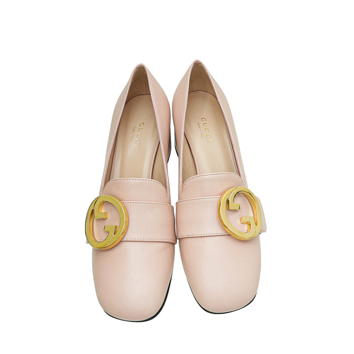 Gucci Pink Blondie Mid-Heel Pump 36.5