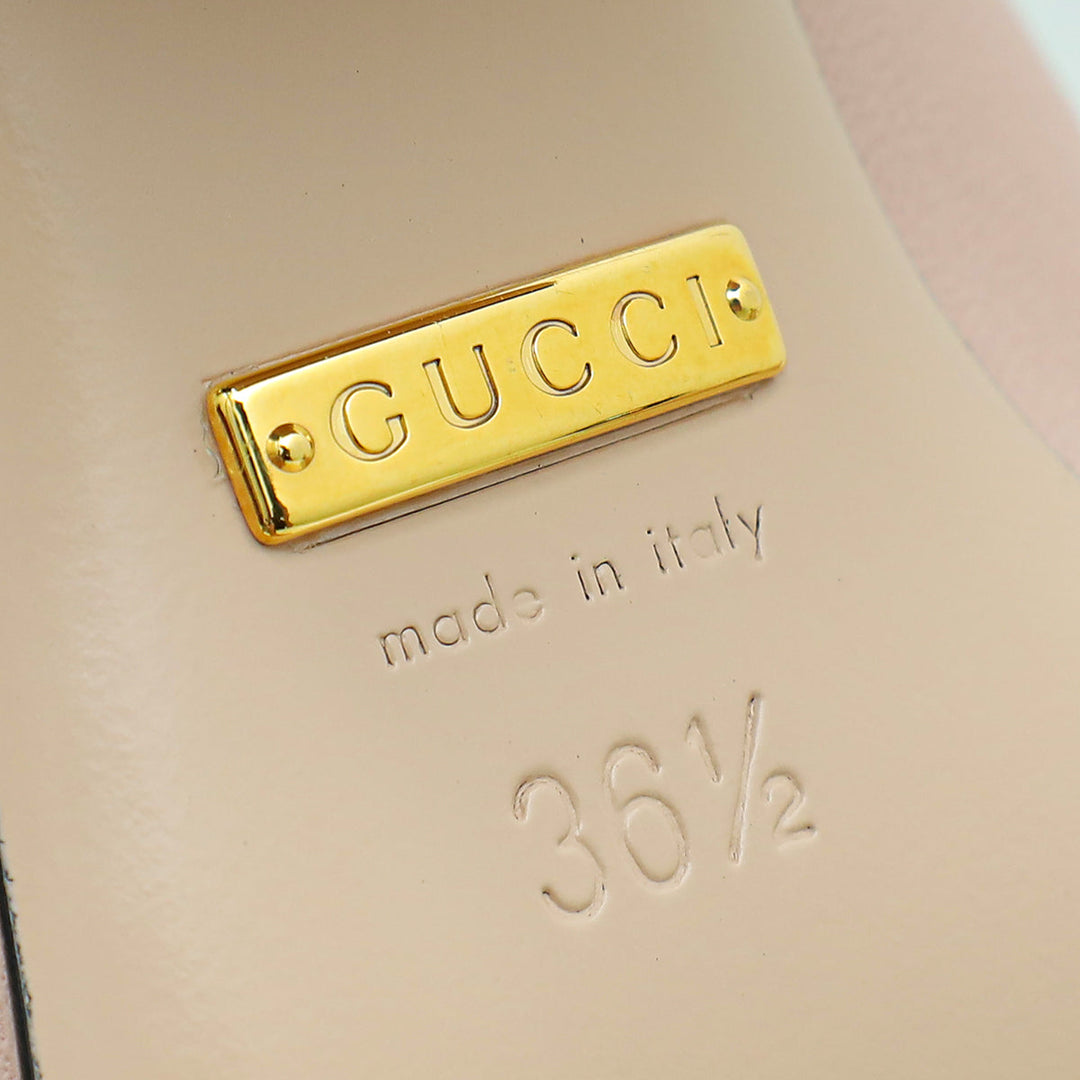 Gucci Pink Blondie Mid-Heel Pump 36.5
