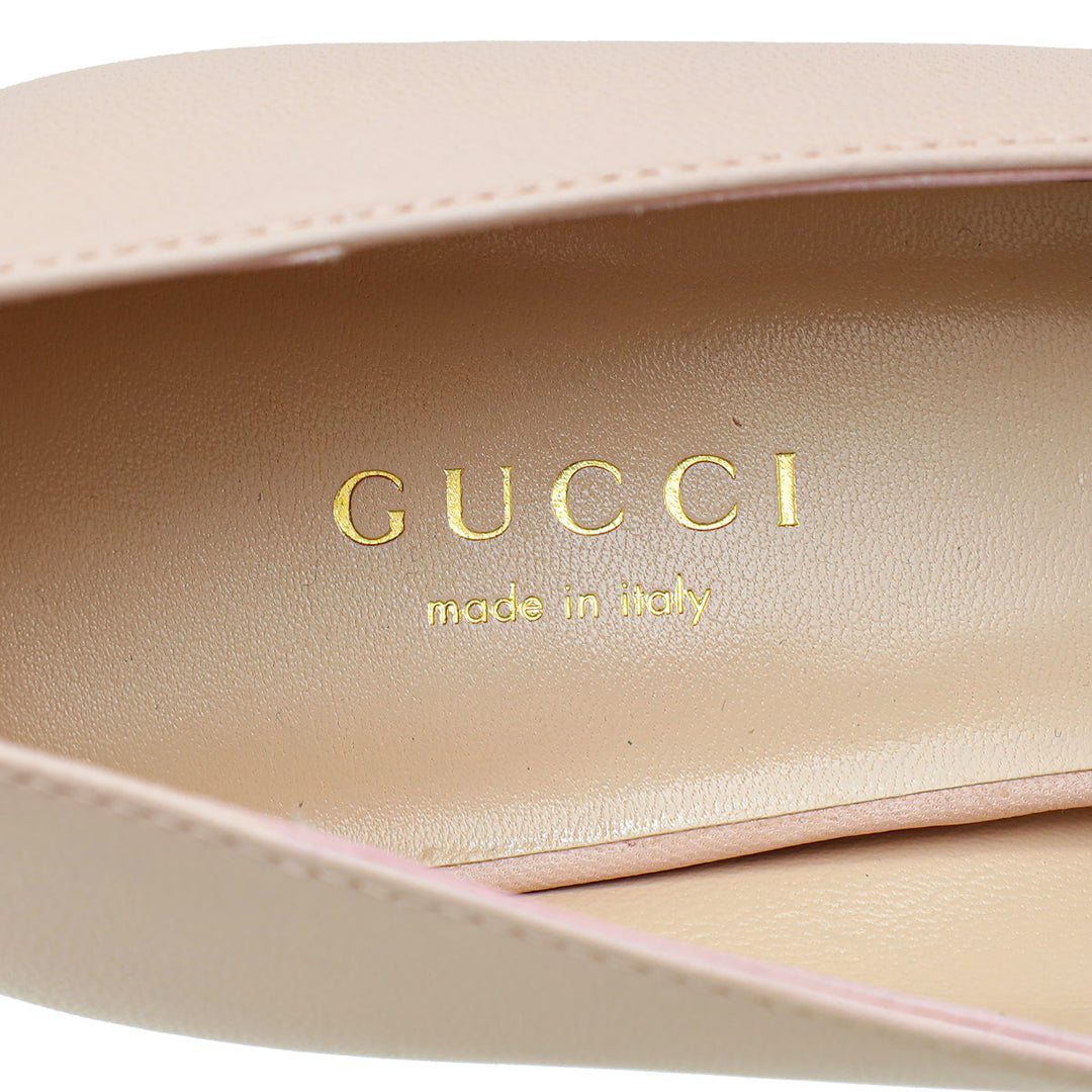 Gucci Pink Blondie Mid-Heel Pump 36.5