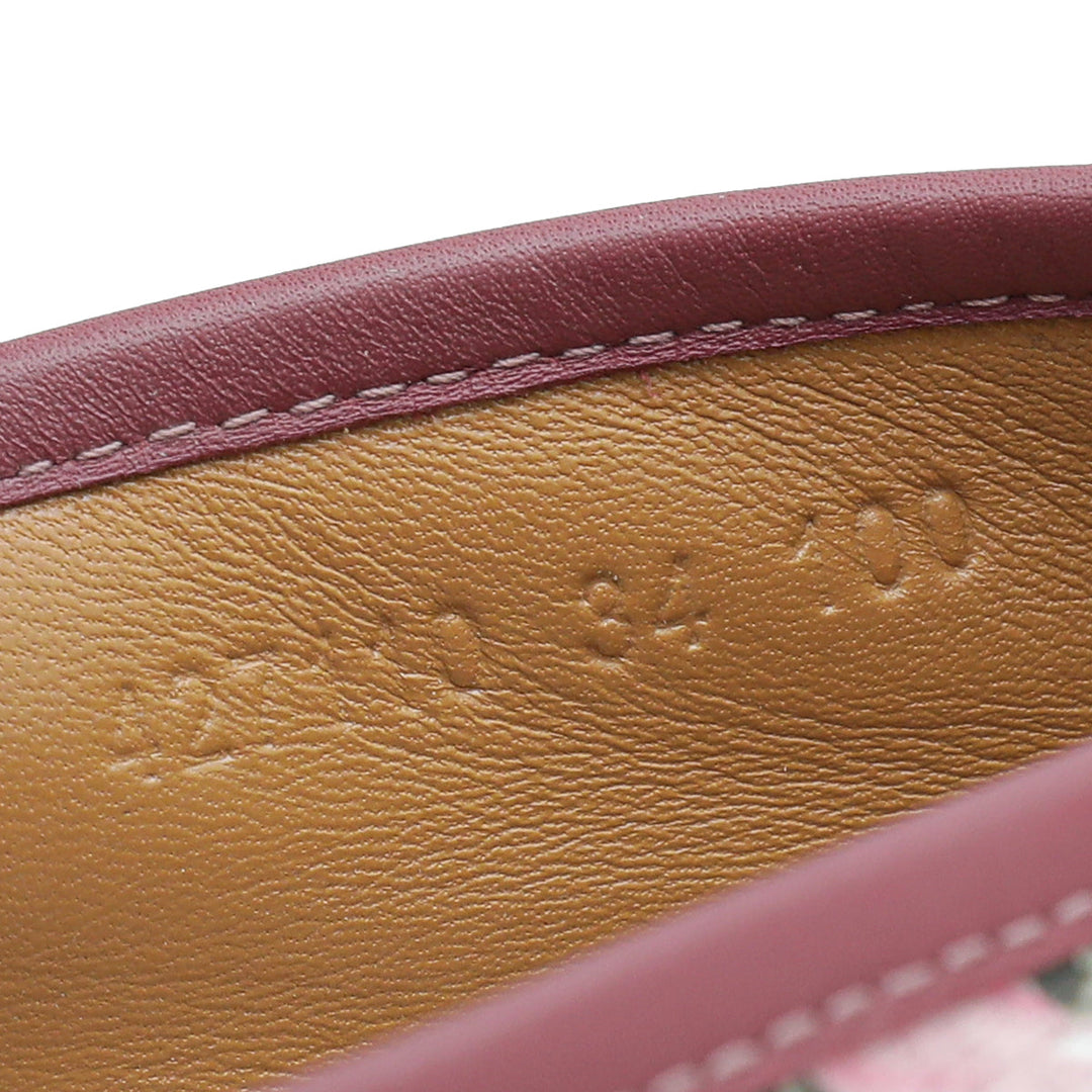 Gucci Bicolor GG Supreme Blooms Print Espadrille 34