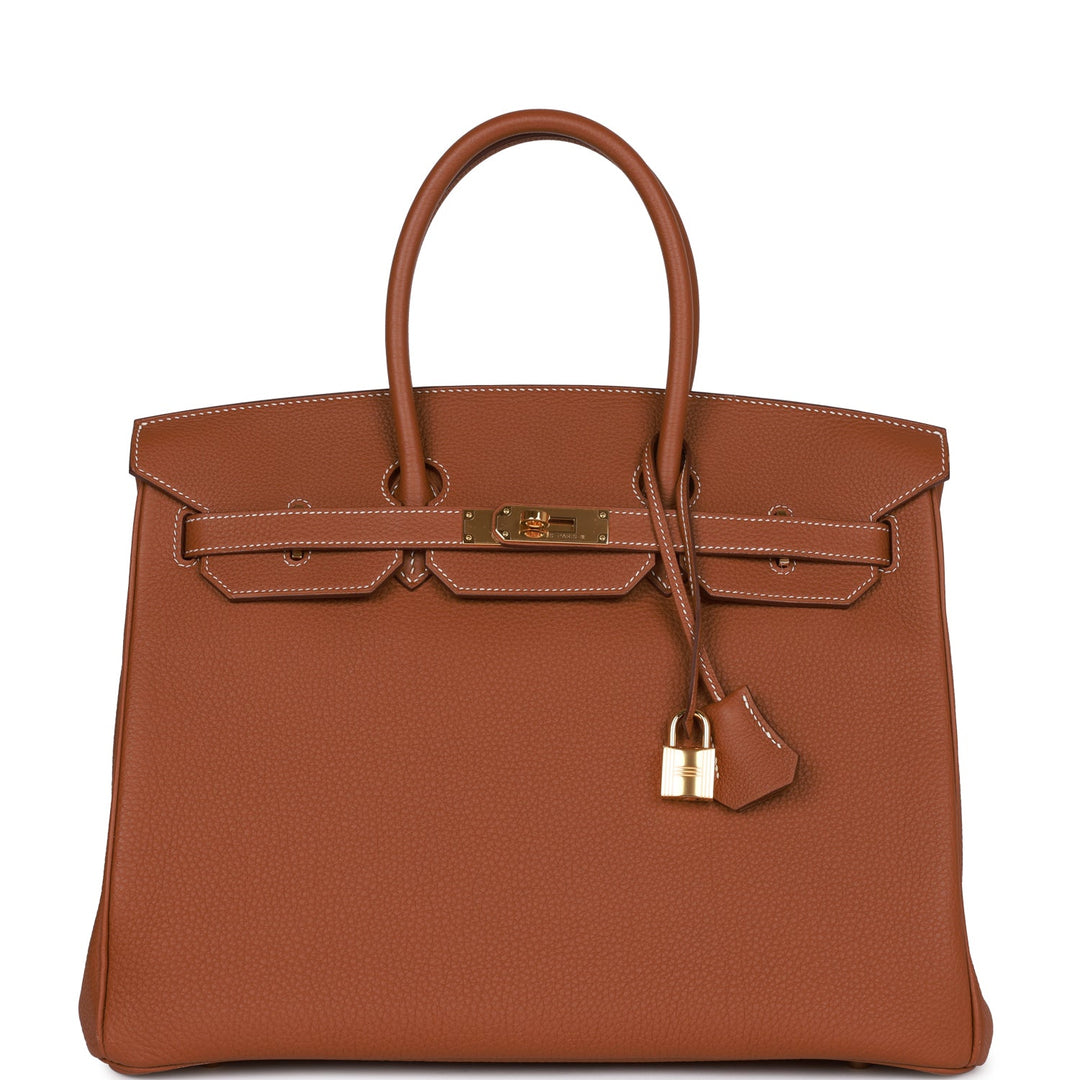top quality Hermes Birkin 35 Gold Togo Gold Hardware