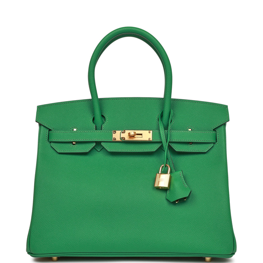 top quality Hermes Birkin 30 Cactus Epsom Gold Hardware