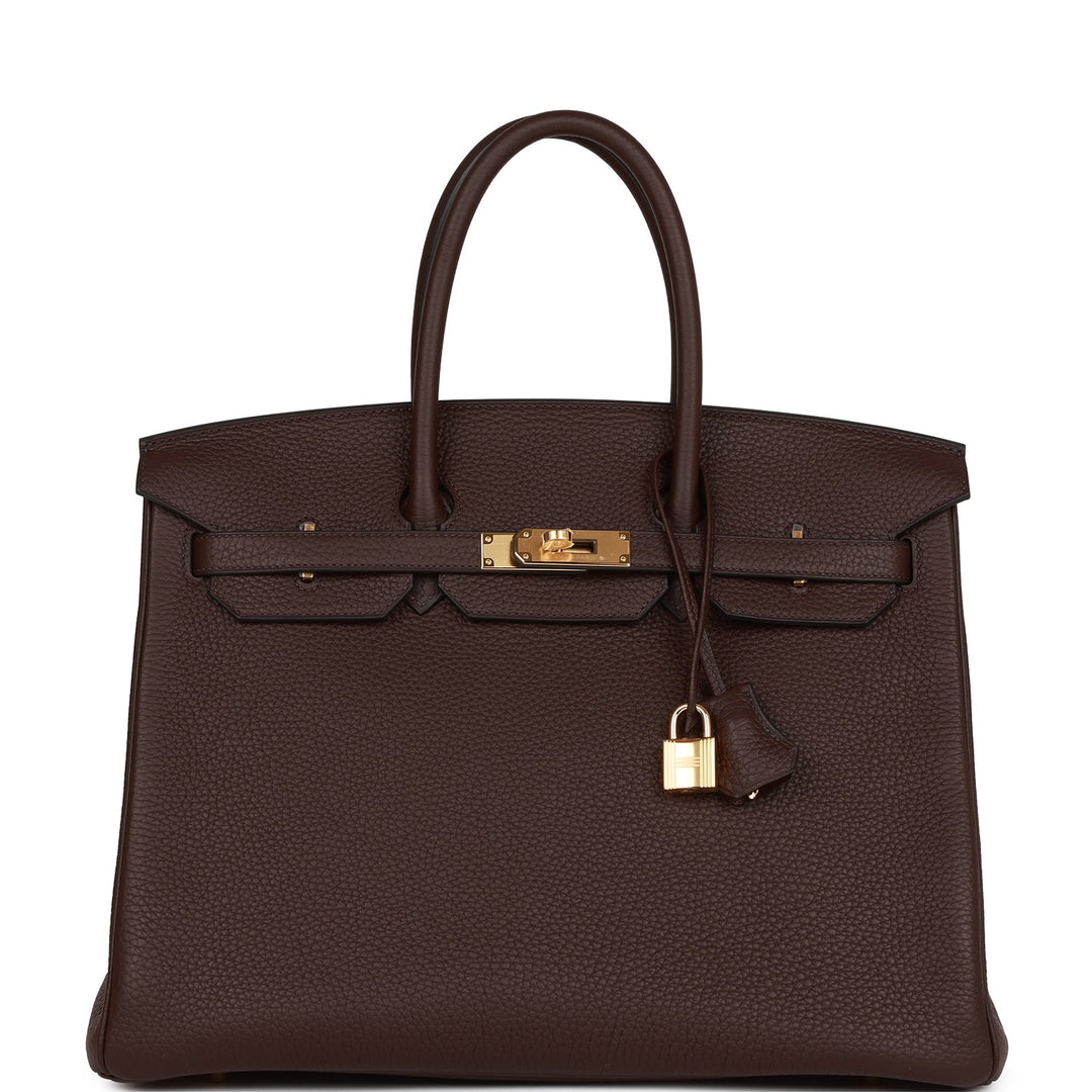 top quality Hermes Birkin 35 Rouge Sellier Clemence Gold Hardware