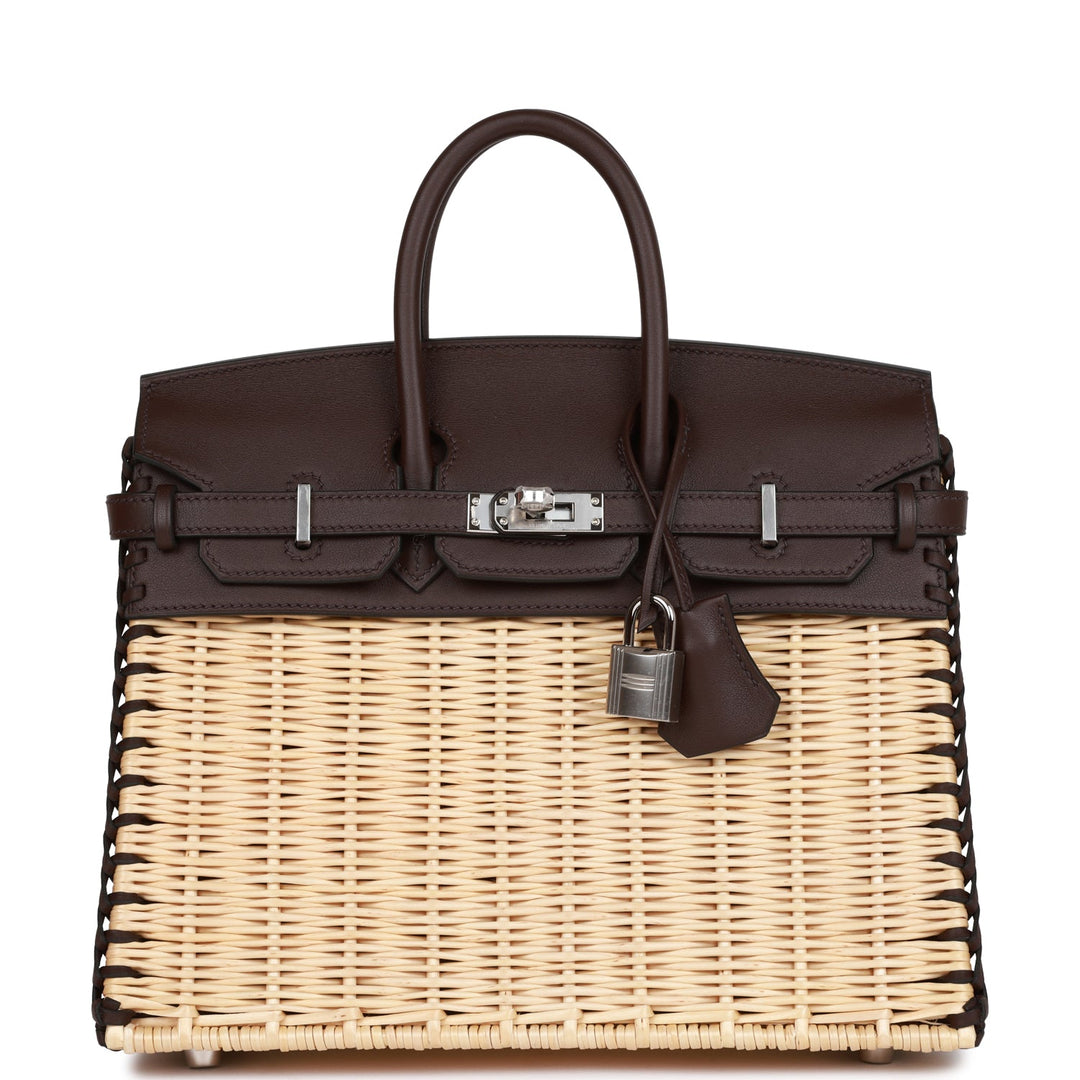 top quality Hermes Picnic Sellier Birkin 25 Rouge Sellier Swift Palladium Hardware