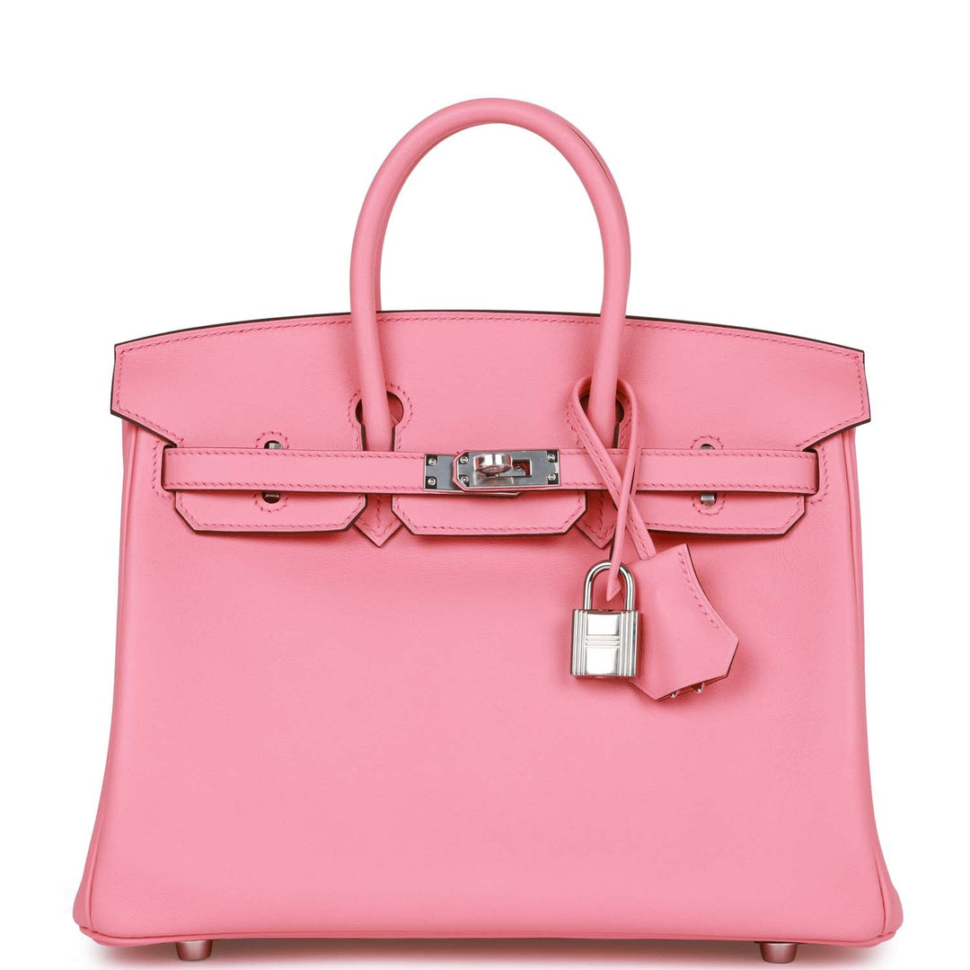 top quality Hermes Birkin 25 Rose D'Ete Swift Palladium Hardware