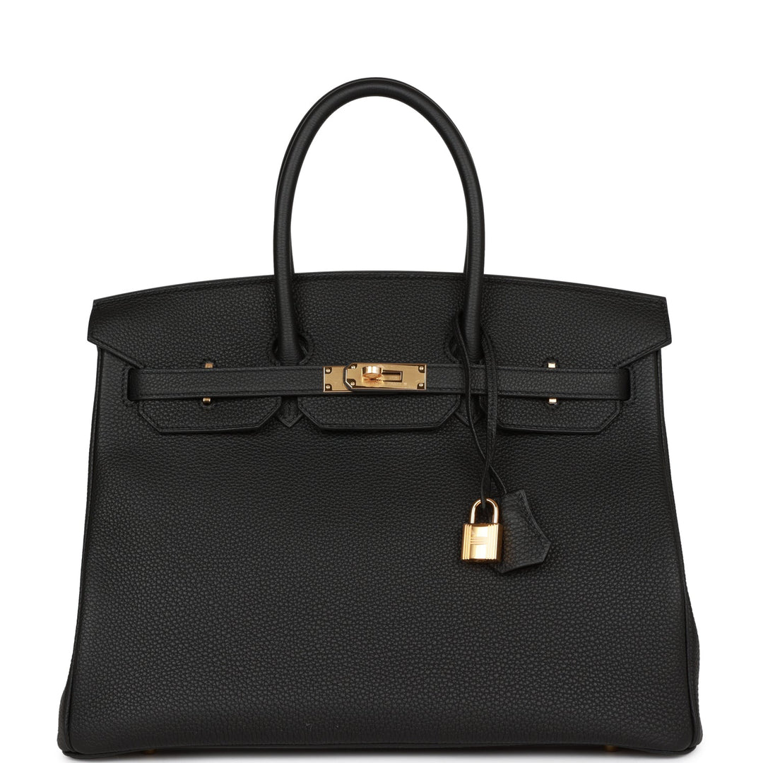 top quality Hermes Birkin 35 Black Togo Gold Hardware
