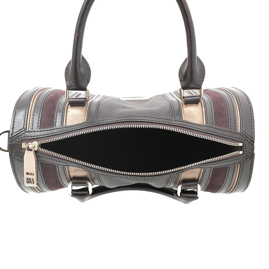 Burberry Bicolor Alchester Bowling Bag