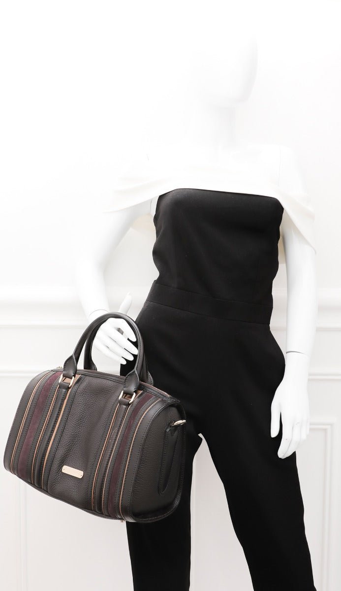 Burberry Bicolor Alchester Bowling Bag