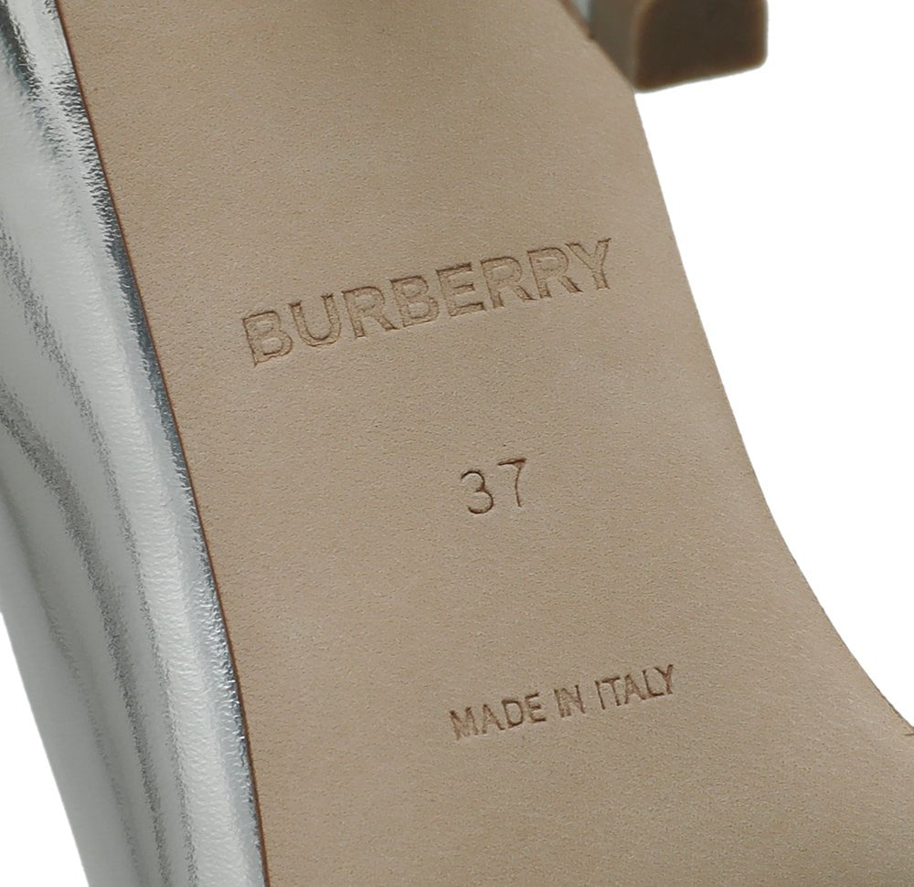 Burberry Bicolor Annalise Mirror Pumps 37