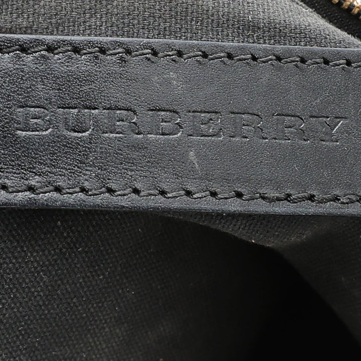 Burberry Bicolor House check Bridle Bowling Bag