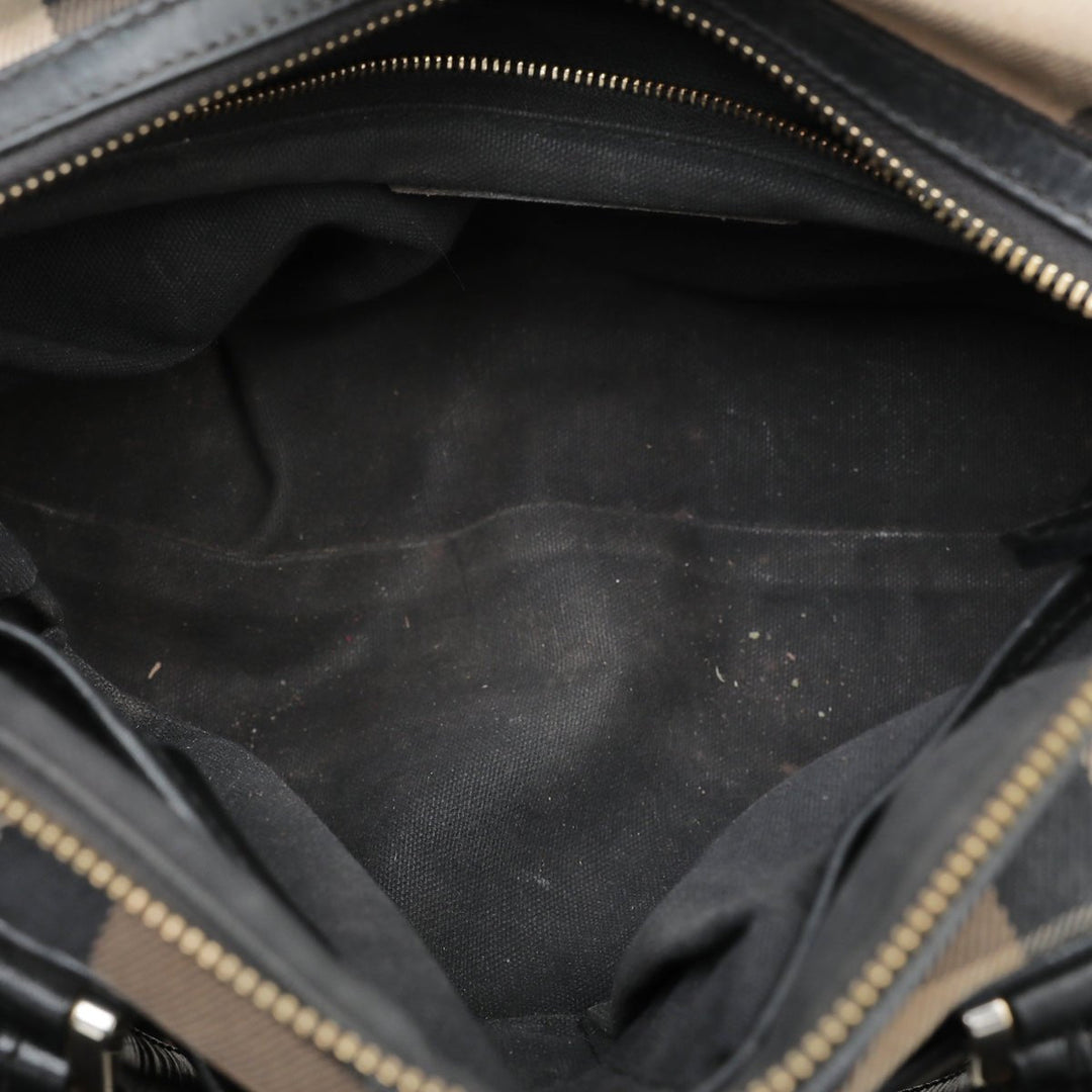 Burberry Bicolor House check Bridle Bowling Bag