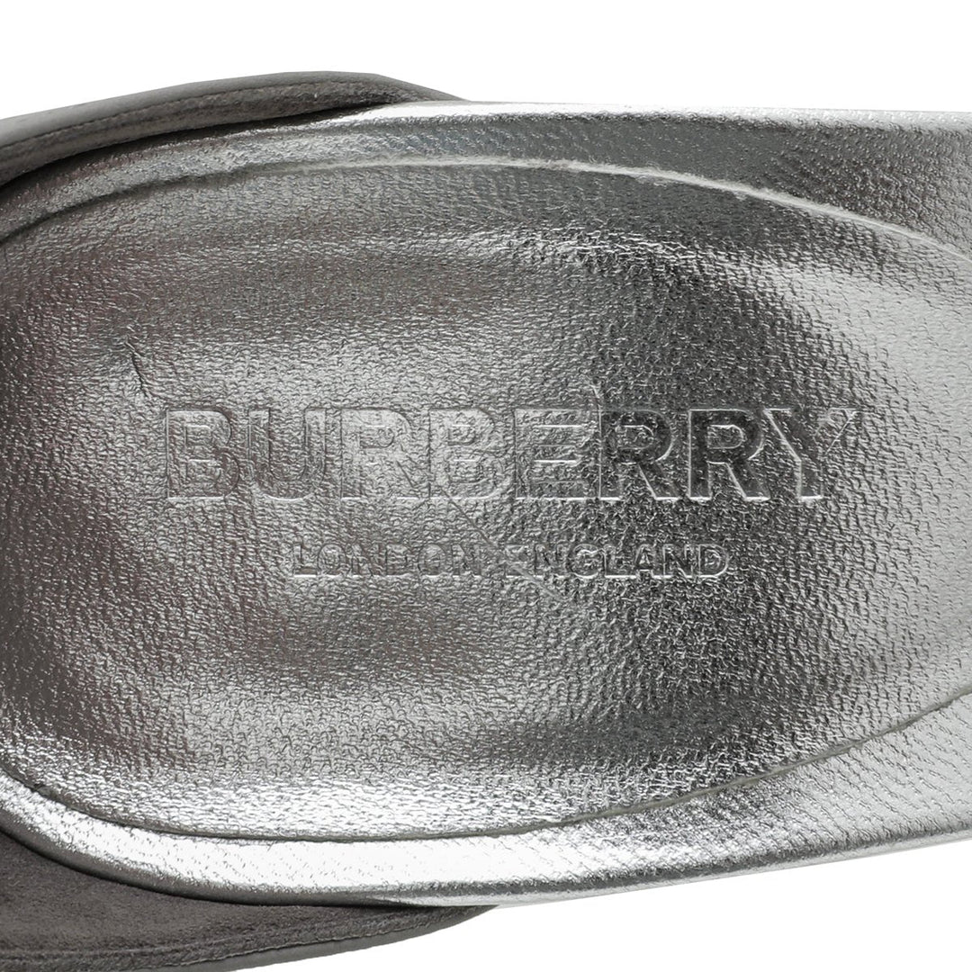 Burberry Bicolor Hove Thong Split-Toe Sandals 38