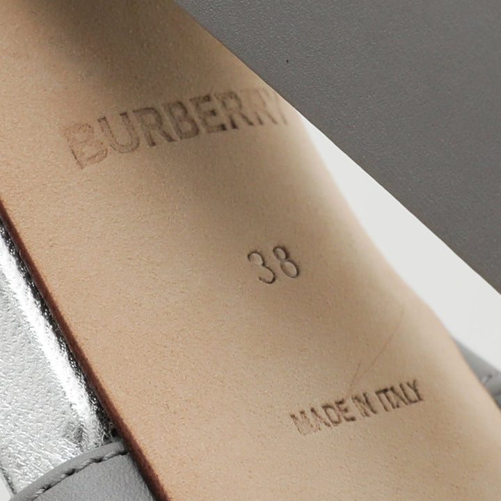 Burberry Bicolor Hove Thong Split-Toe Sandals 38