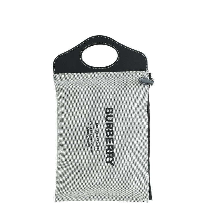 Burberry Bicolor Logo Pocket Handle Pouch