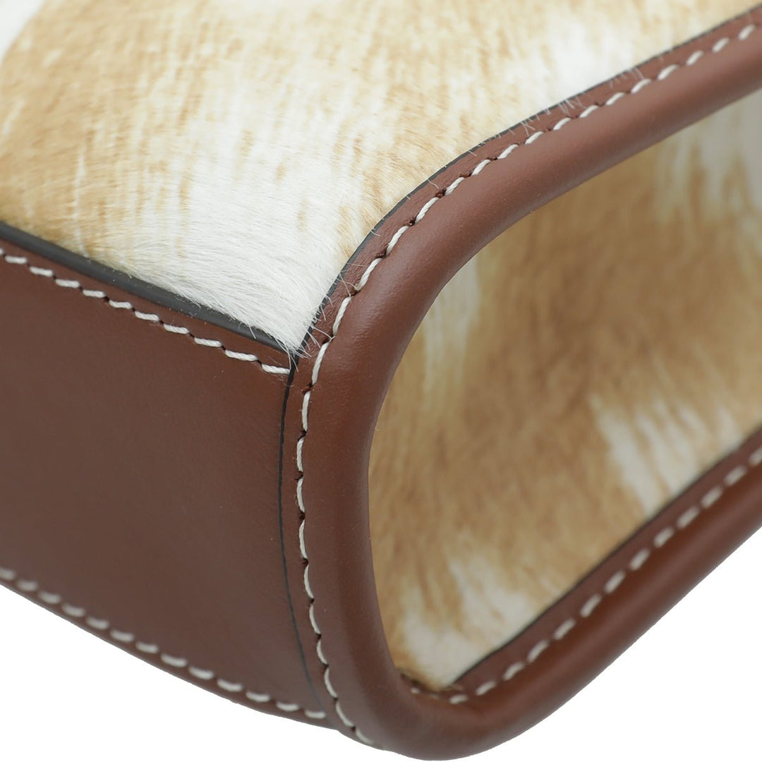 Burberry Bicolor Mini Calf Hair Pocket Bag