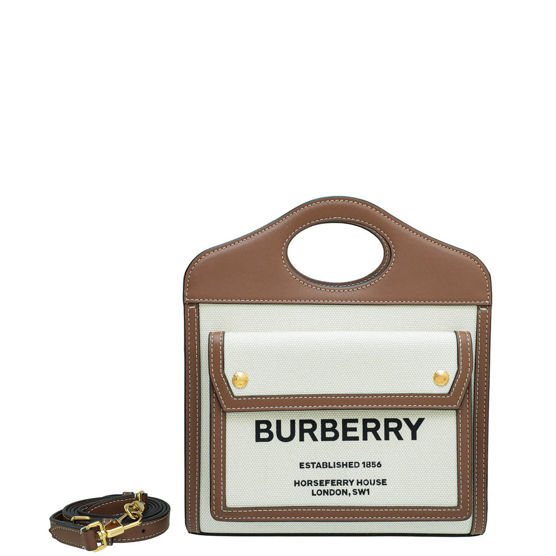 Burberry Bicolor Pocket Mini Bag