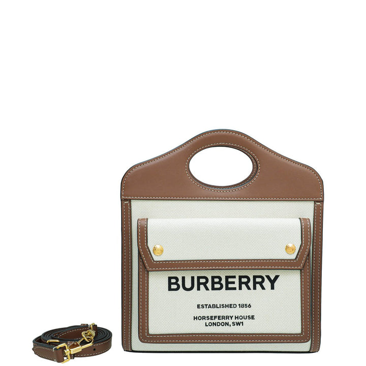 Burberry Bicolor Pocket Mini Bag