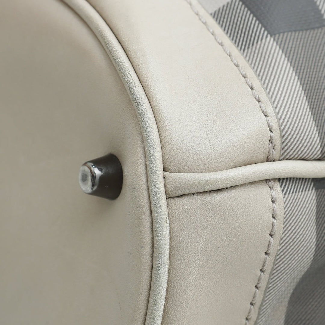 Burberry Bicolor Smoked Check Walden Hobo Medium Bag