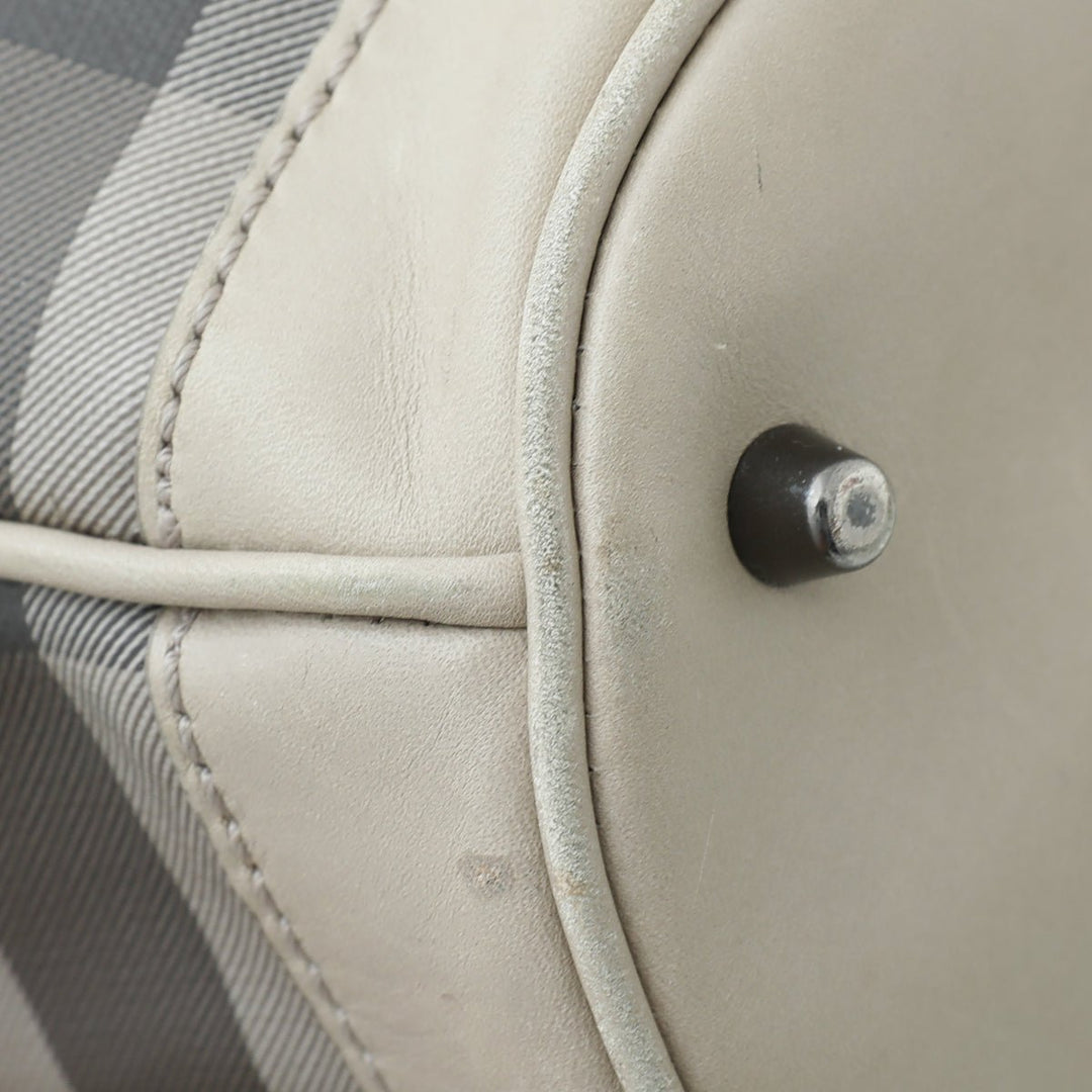 Burberry Bicolor Smoked Check Walden Hobo Medium Bag