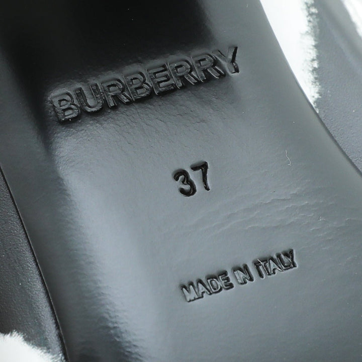 Burberry Bicolor Zebra Print Castlebar Sandal Mules 37