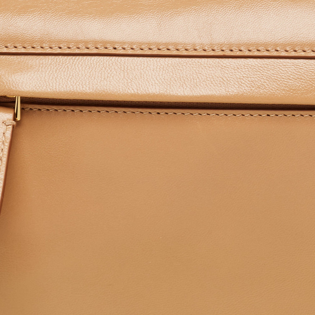 Burberry Beige Soft Leather Small Olympia Bag