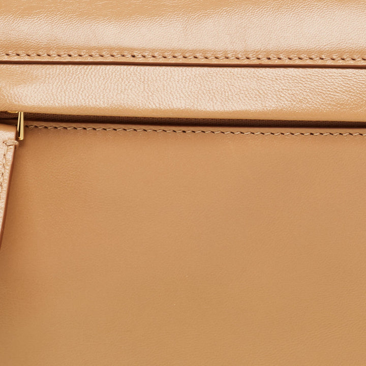 Burberry Beige Soft Leather Small Olympia Bag
