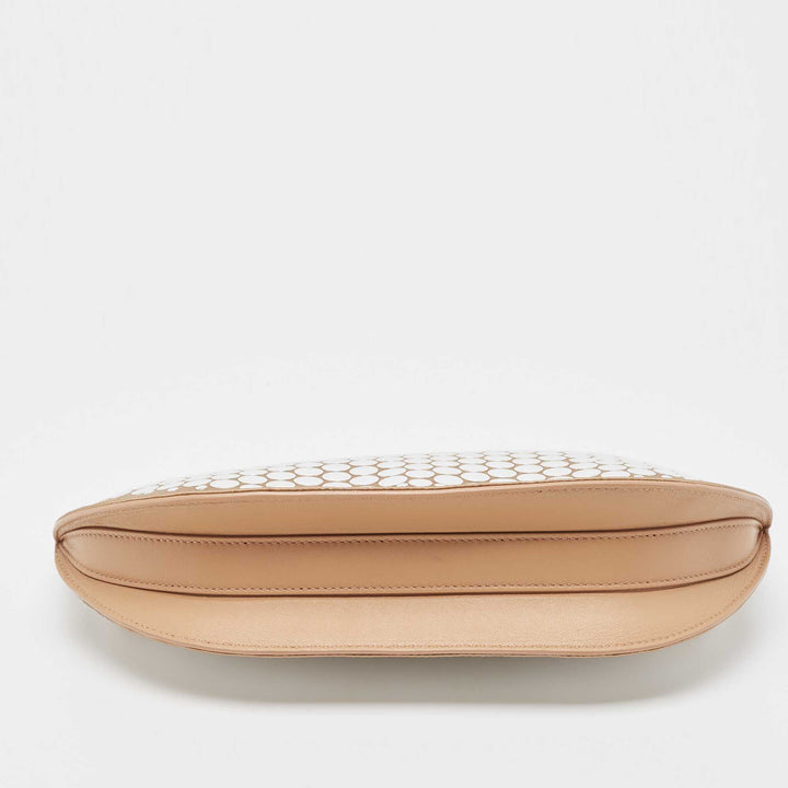 BURBERRY Beige Satin Studded Olympia Clutch