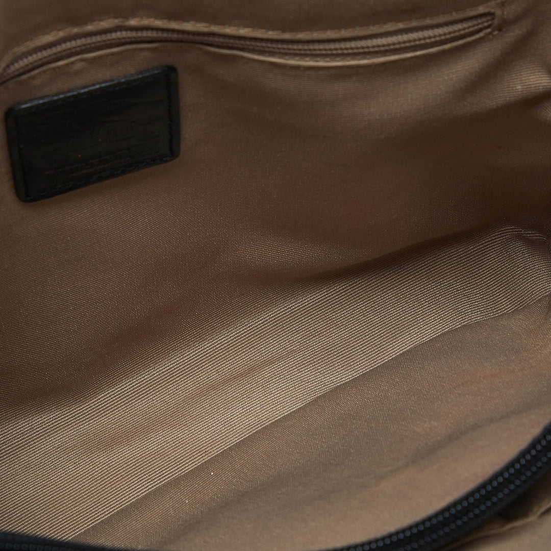 Burberry Beige/Black Super Nova Check PVC and Patent Leather Tote