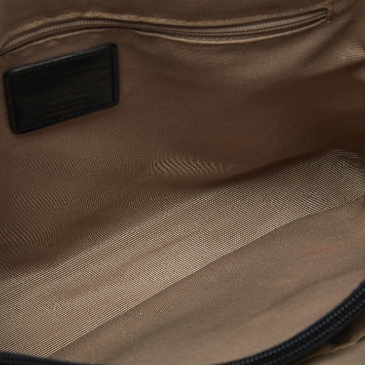 Burberry Beige/Black Super Nova Check PVC and Patent Leather Tote